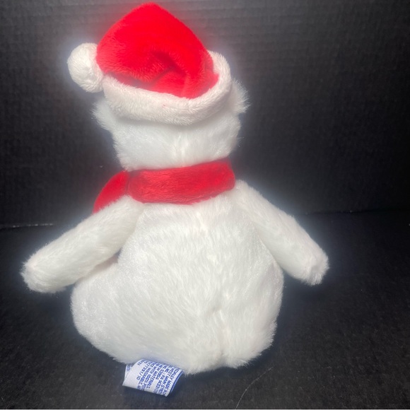 BNWT Bath and Body Works white plush polar bear with Santa hat and red scarf - Picture 3 of 12